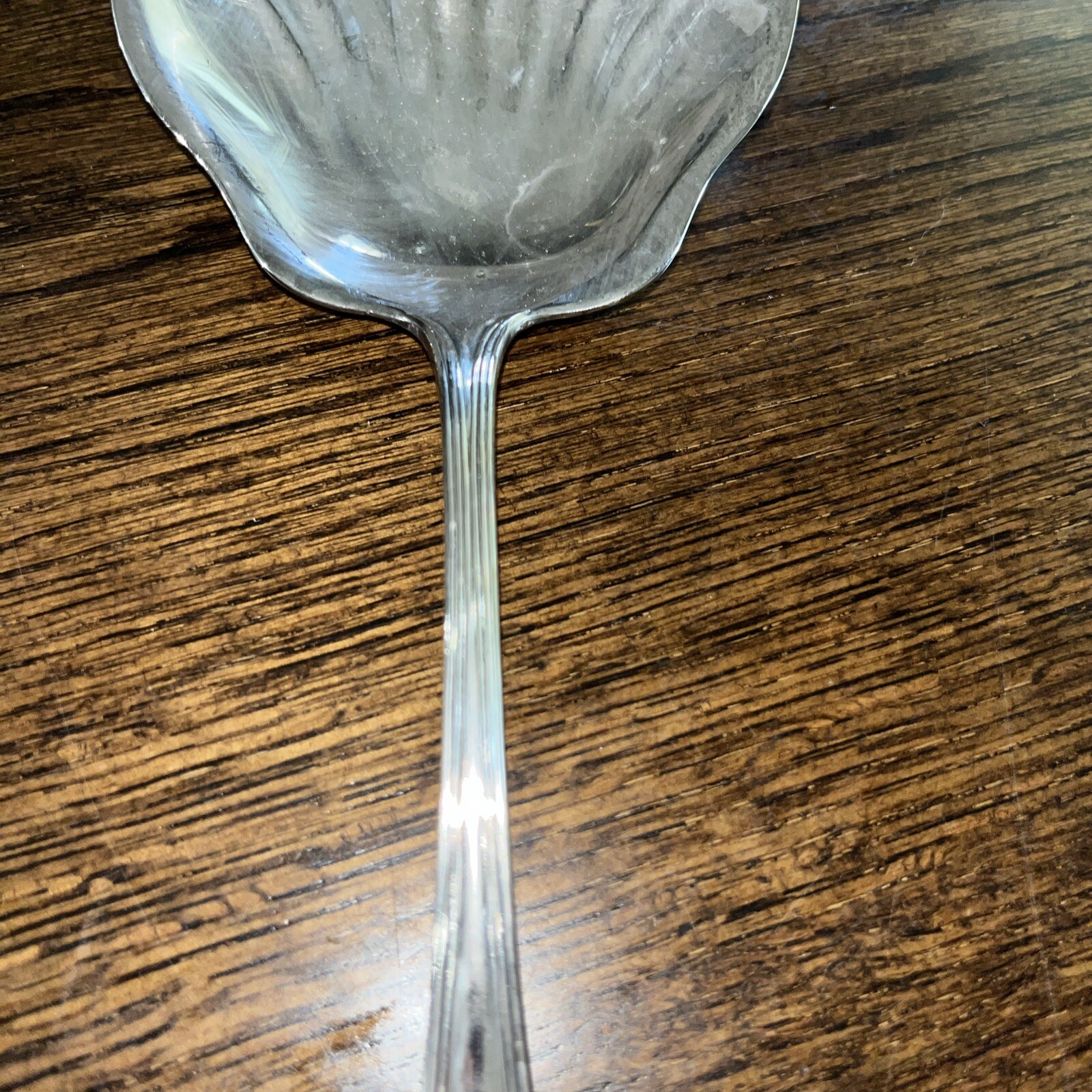 GORHAM HERITAGE SILVERPLATE SOLID SHELL BERRY CASSEROLE SPOON ITALY