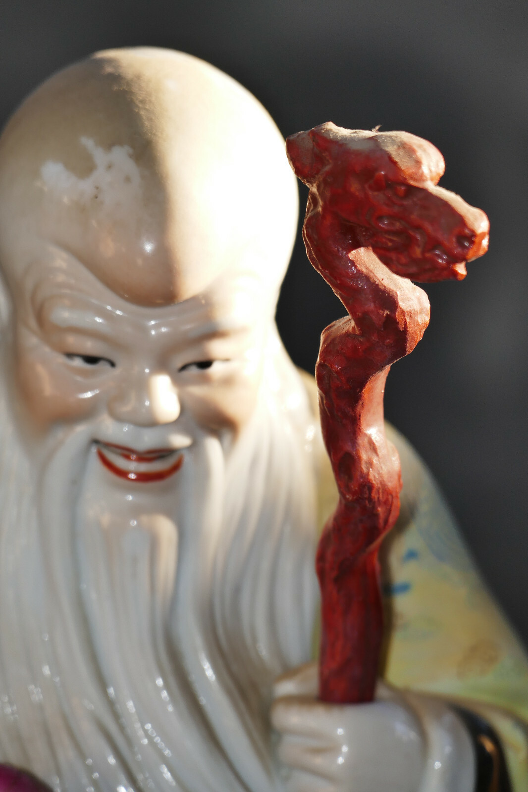 Antique China Chinese Longevity 壽星公 13″” (Tall) Circa 1950s Post-WWII