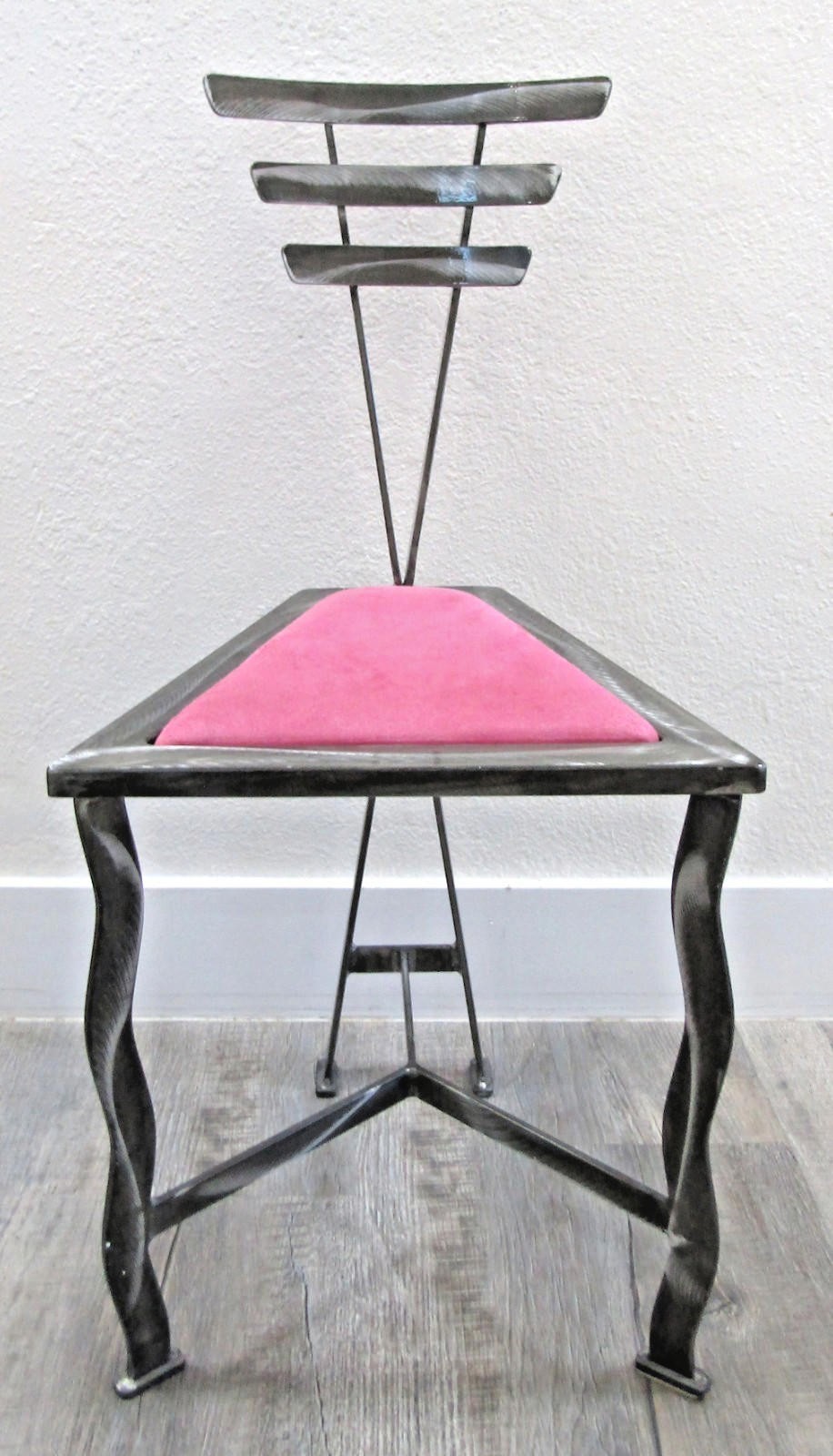 1990s Postmodern Contemporary Welded Steel Artist Signed Accent Chair