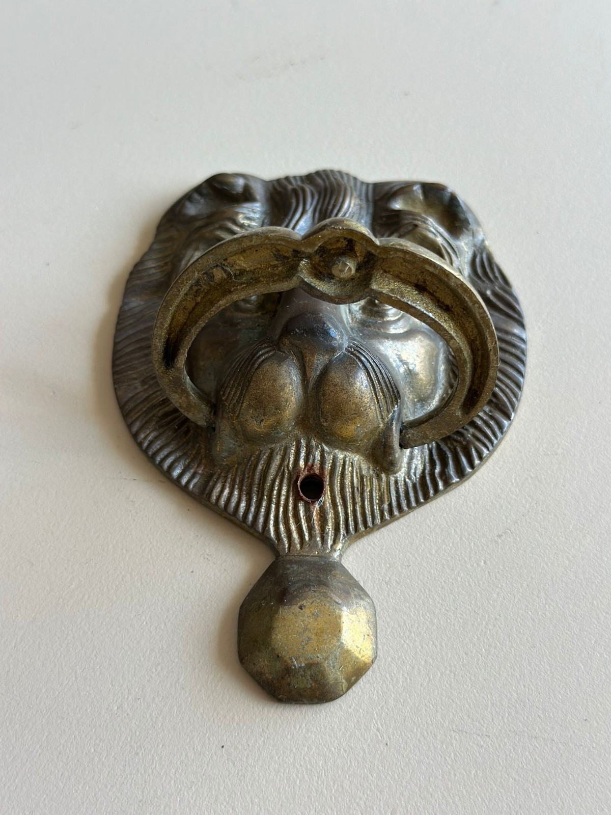 Vintage Solid Brass Lion Head Door Knocker Classic Regency Style