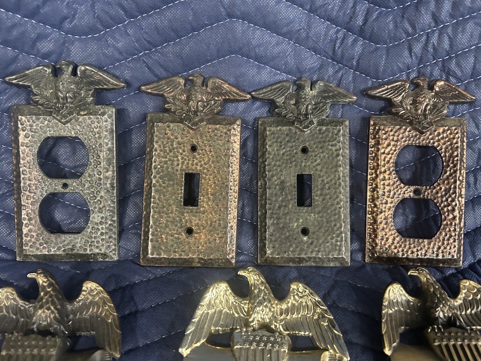 Thomas Jefferson American eagle brass And Hammered Brass Outlet Lot