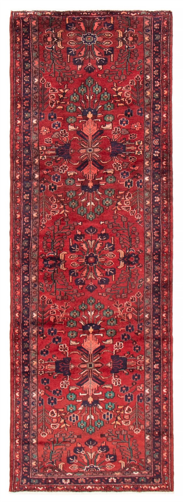 3’3″ x 9’10” Vintage Hand-knotted Runner Rug Traditional Oriental Wool Carpet
