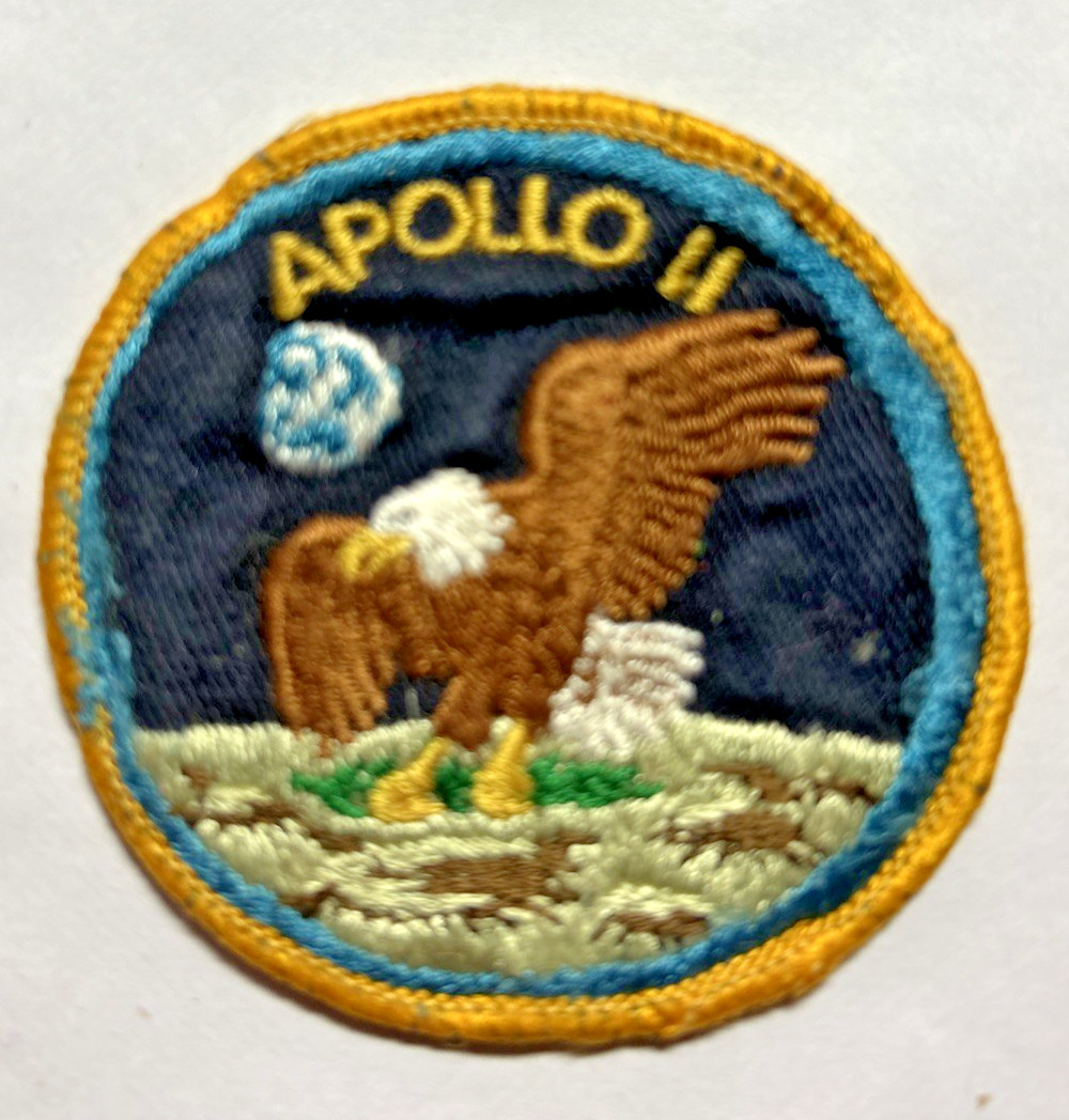 Vintage Apollo 2 II Patch; Cloth Gauze backing