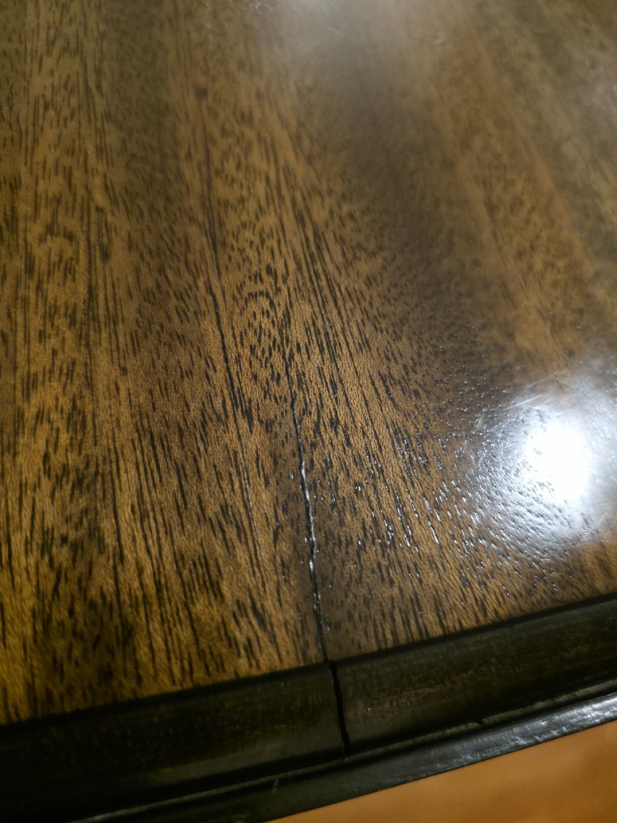 Antique Solid Walnut Dropleaf Gateleg Sofa Table Dark Brown