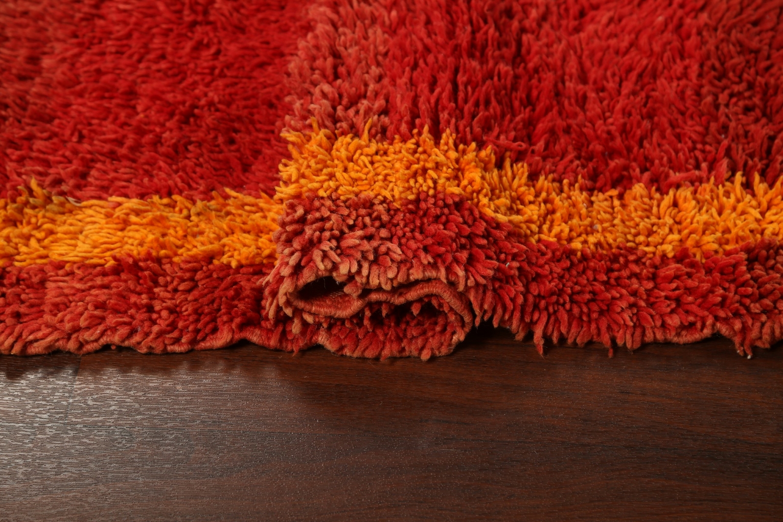 Vintage Bordered Berber Moroccan Oriental Area Rug Hand-Knotted Plush Wool 5’x6′
