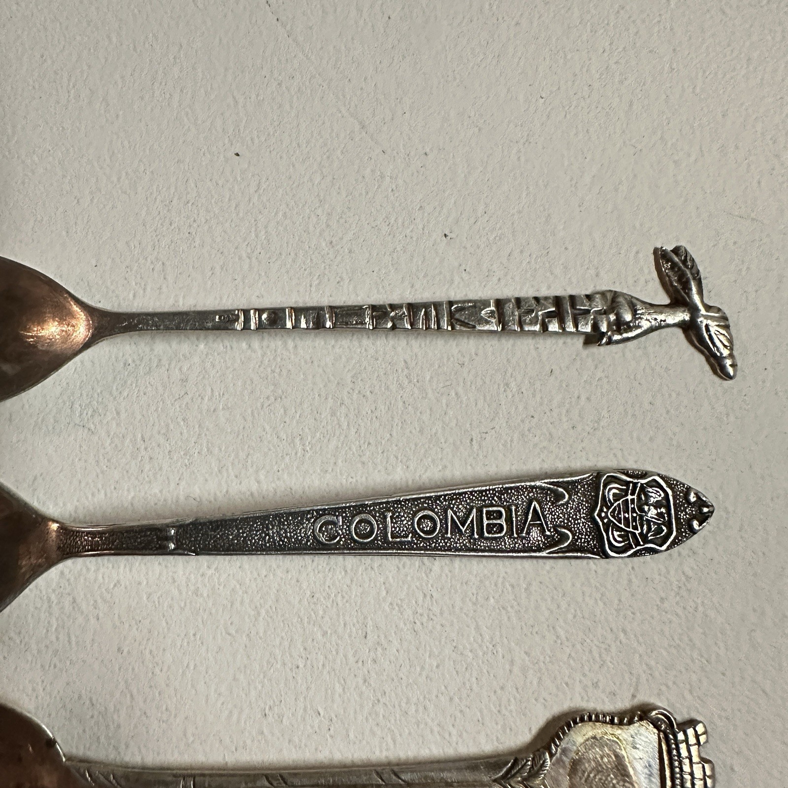 Lot Of Vintage Coin Silver Souvenir Spoons