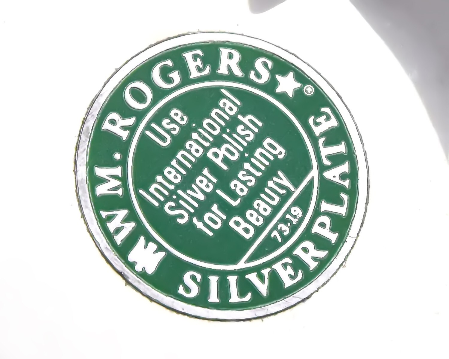 Silver Plate Serving Plate with Spoon Set, Rogers Deep Silver, IOB – SLV229