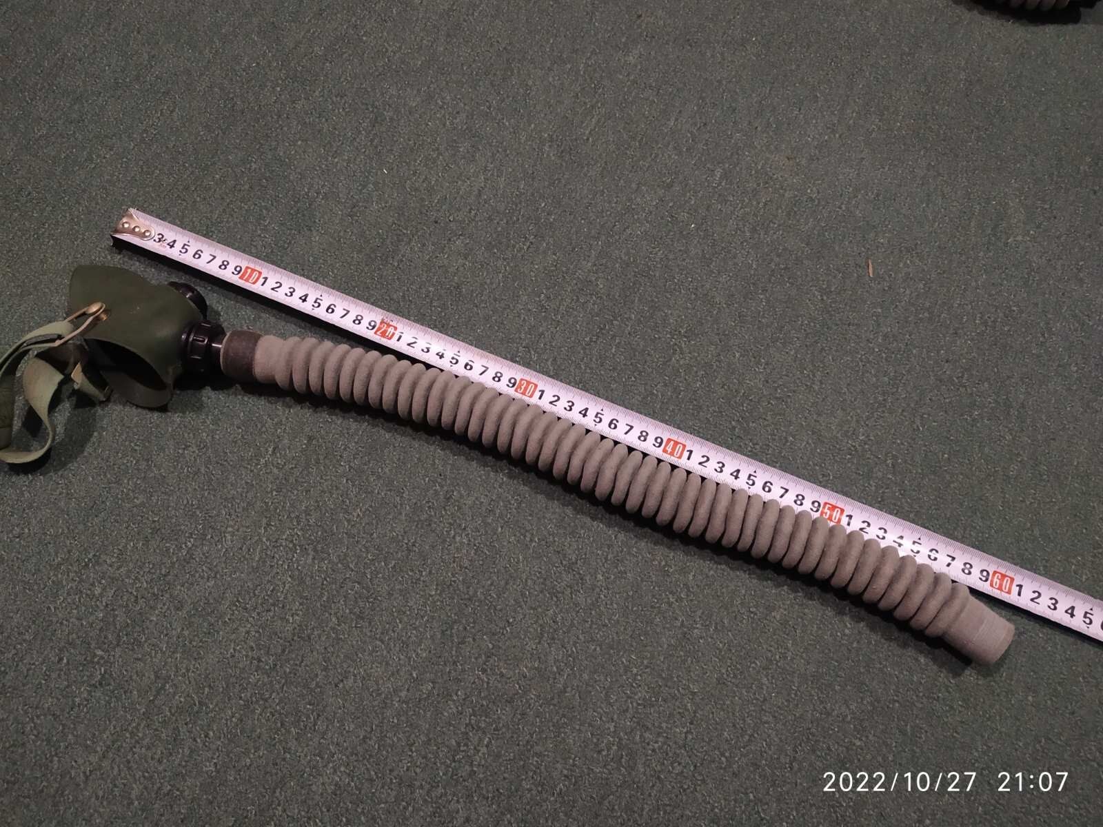 Oxygen mask KM-15B + hose 55 cm маска КМ-15Б