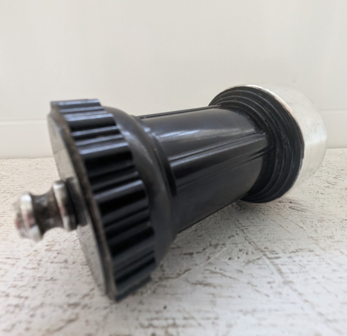 Unusual Solid Silver & Bakelite Pepper Grinder – Firm 1957