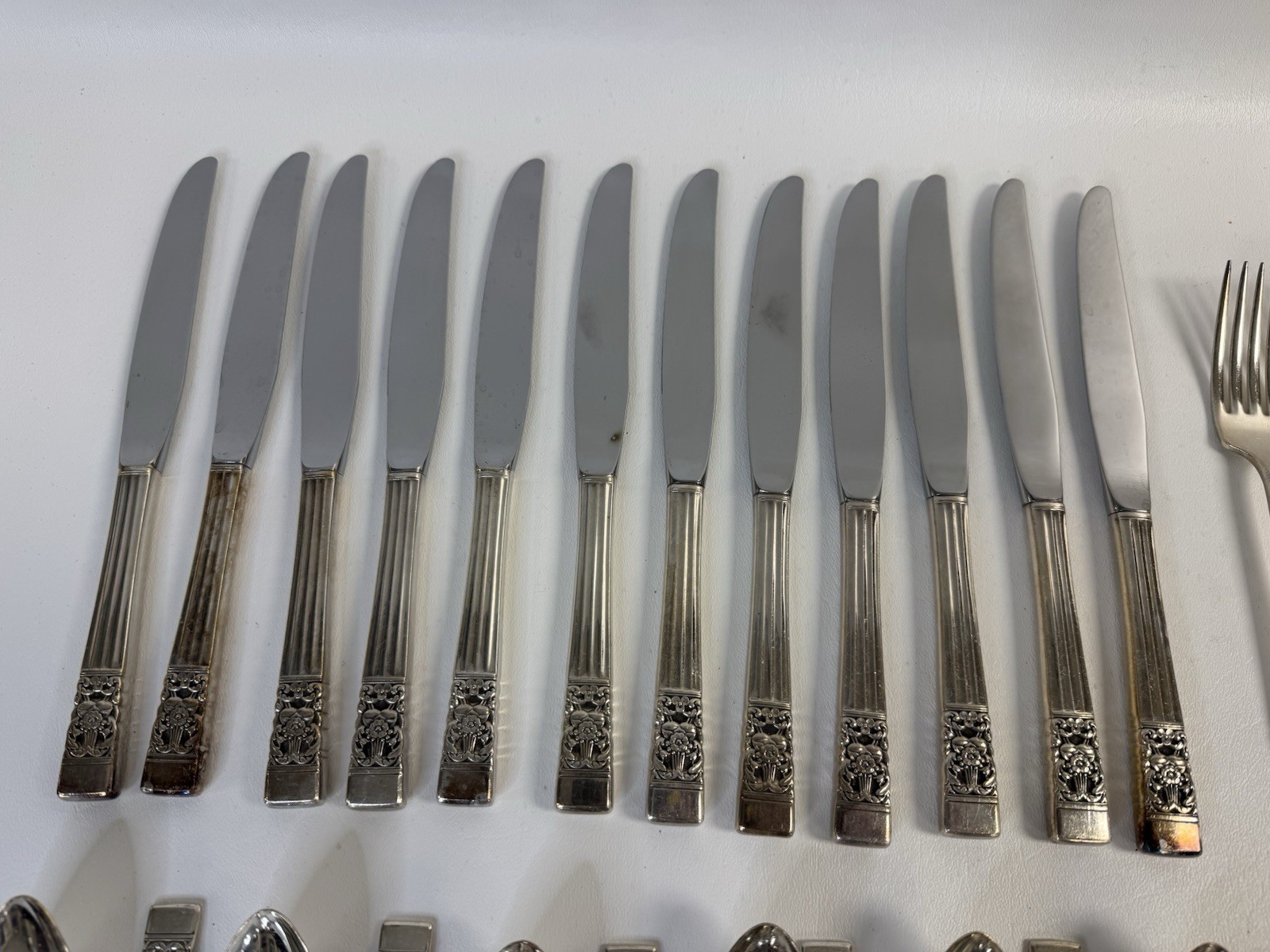 78 Pc Oneida Community CORONATION Silverplate Flatware Set Orig Box Serves 12