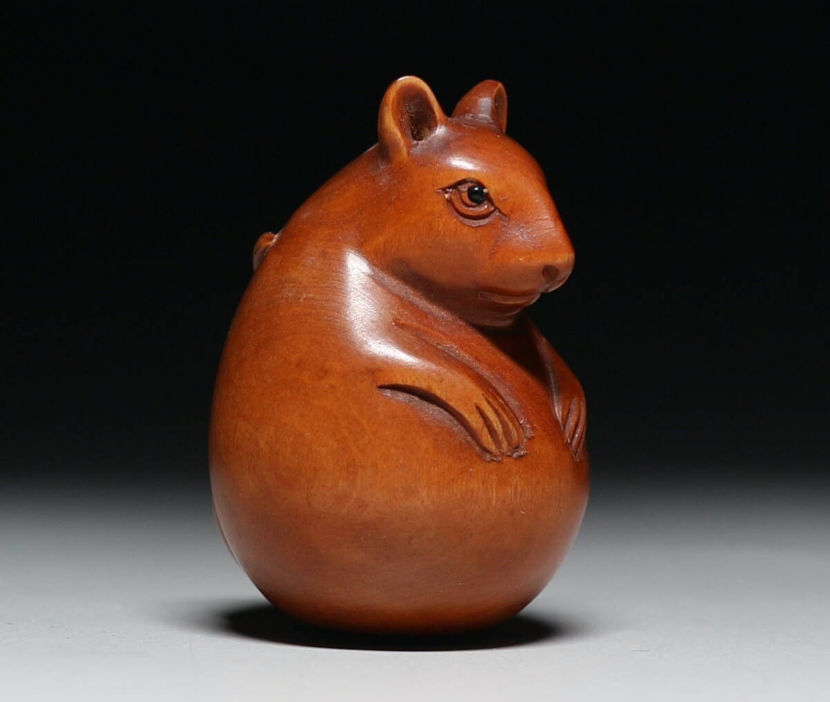 Antique Japanese NETSUKE Mouse -signed -okimono -rare from Japan