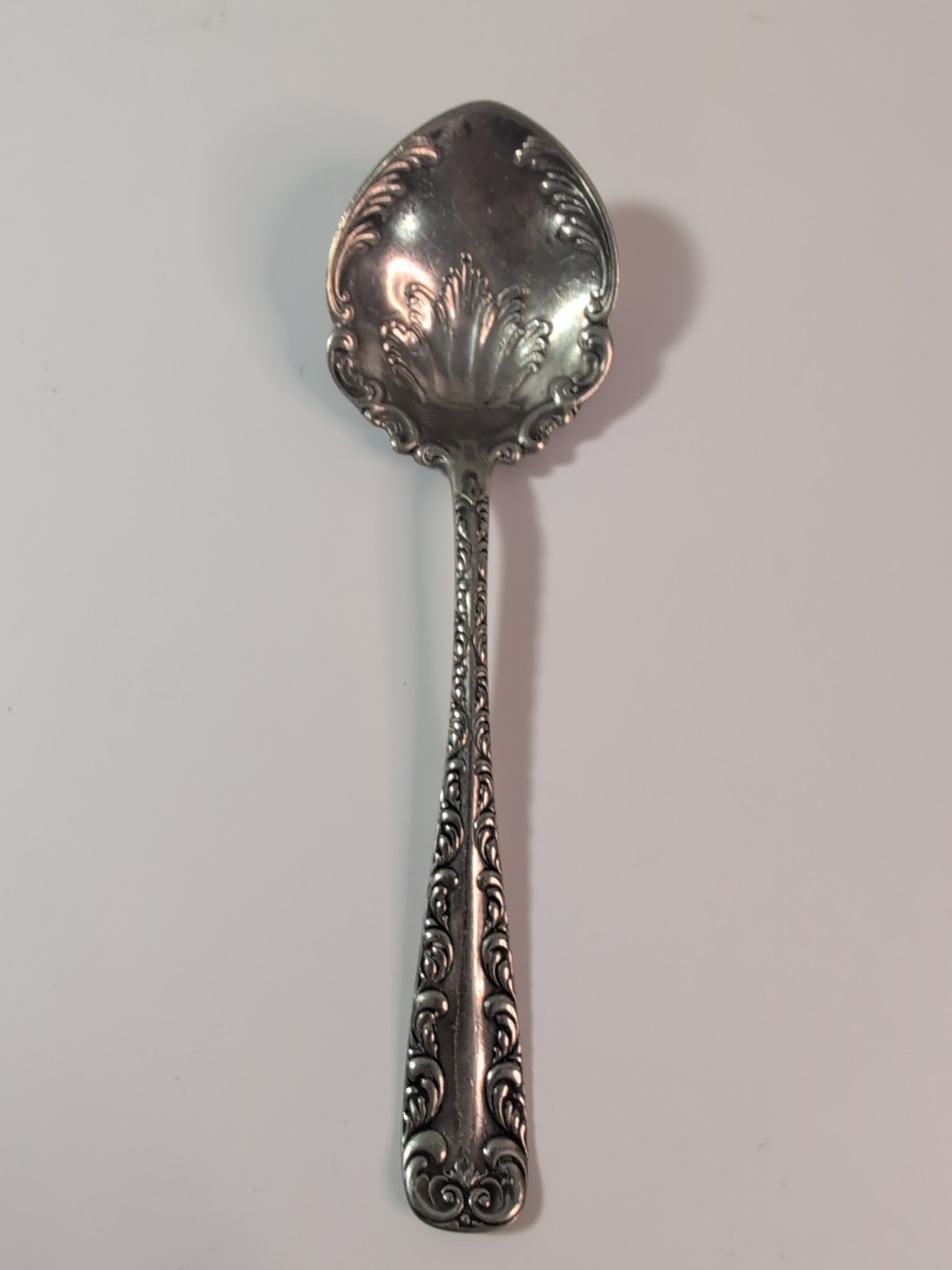 Antique Rogers & Hamilton Majestic Pattern Silverplate Serving Spoon Sugar