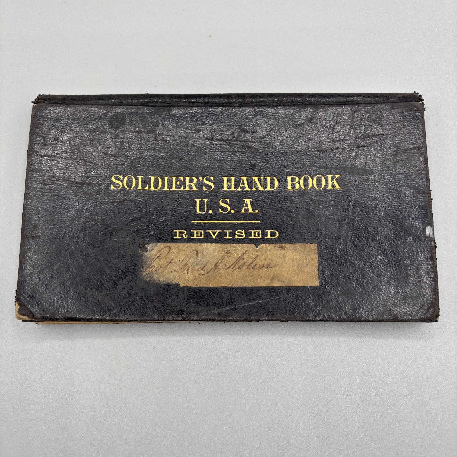 1900 US Soldier Handbook Fred Nolin Fort McKinley ME Artillery Corps Annotated