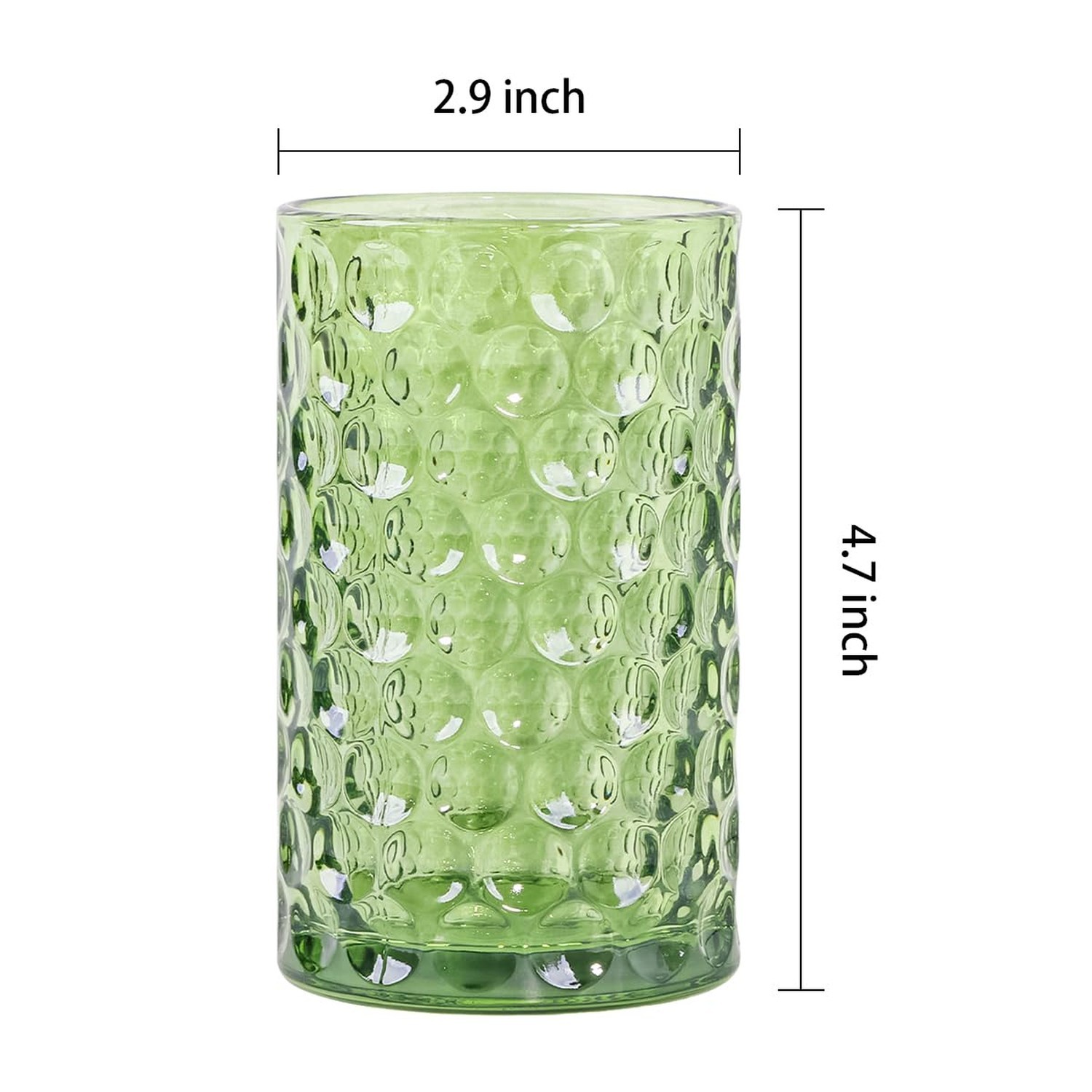 Bathroom Toothbrush Holder Set, 11oz Green Glass Toothbrush Holder and Bathro…