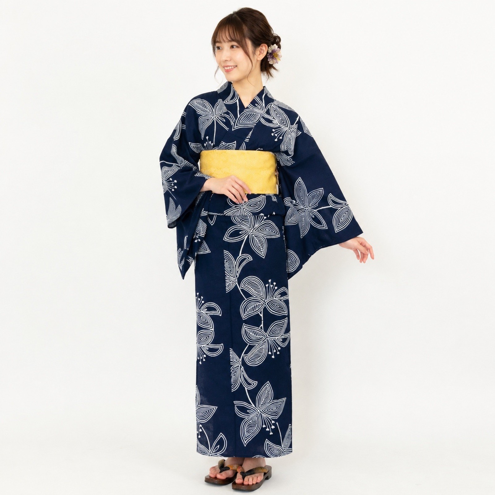 Women’s Hand-Sewn Japanese Yukata – Traditional Cotton Summer Kimono Med/Lg
