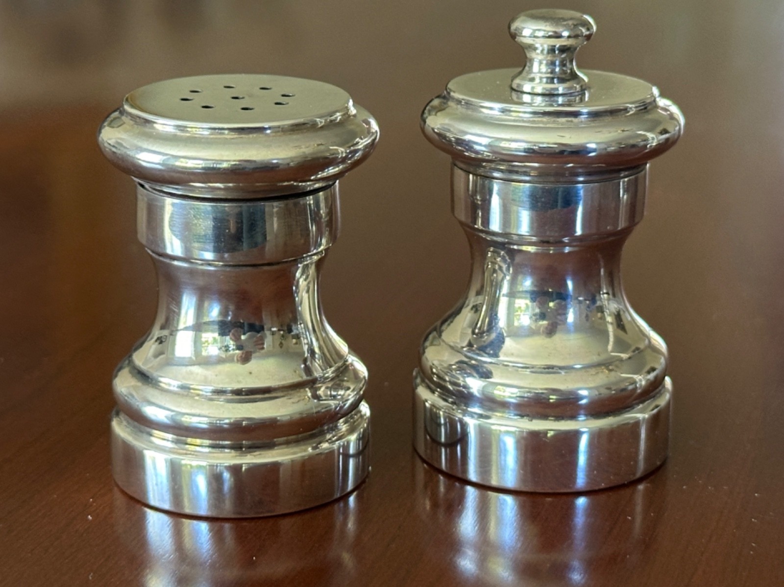 1960 Vintage STERLING SILVER Salt & Pepper Mill