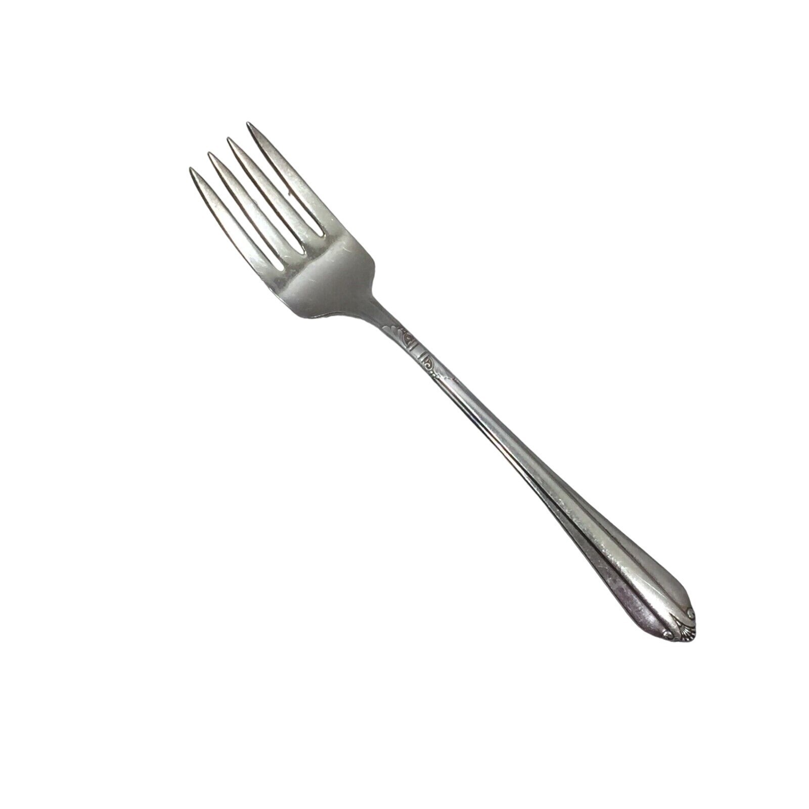 Vintage Wm Rogers Starlight Silverplate Salad Fork Silver Plate 25044