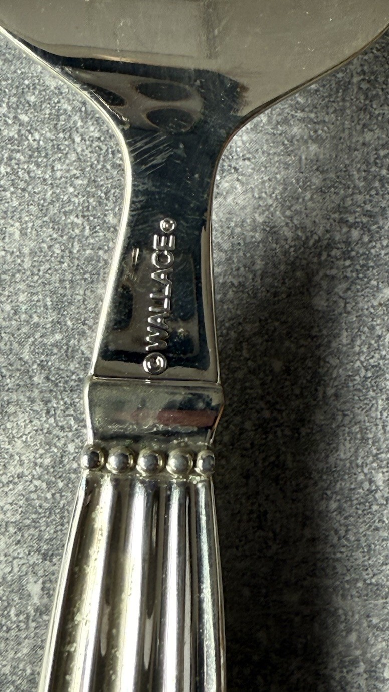 Wallace WAS178 Serving Fork Spoon Cake Server Scoop (RARE) Set Silverplate