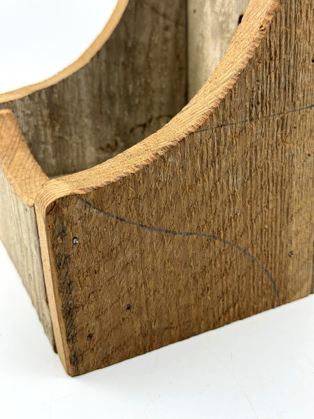 Antique Primitive Rustic Candle Box Wall Hand Crafted Folk Art Kitchen Country