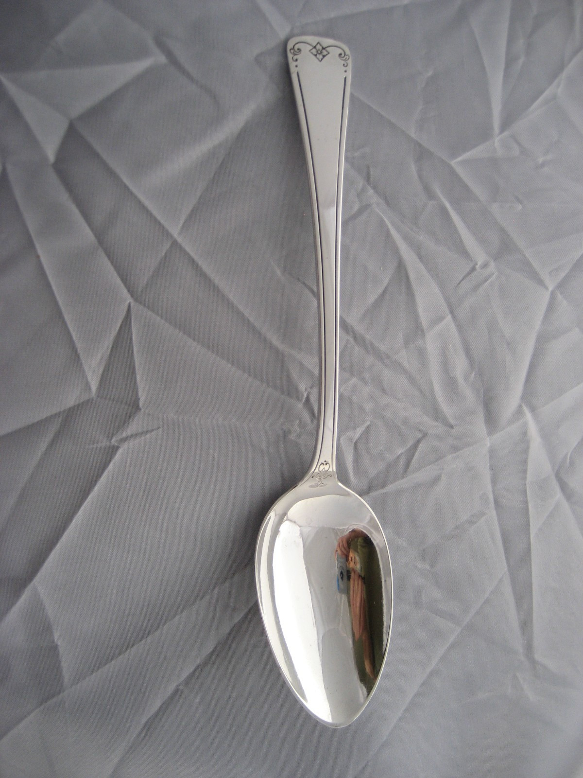 Vtg J. S. Co. Jennings Sterling Silver Serving Spoon 8-3/8” No Mono 57gr.
