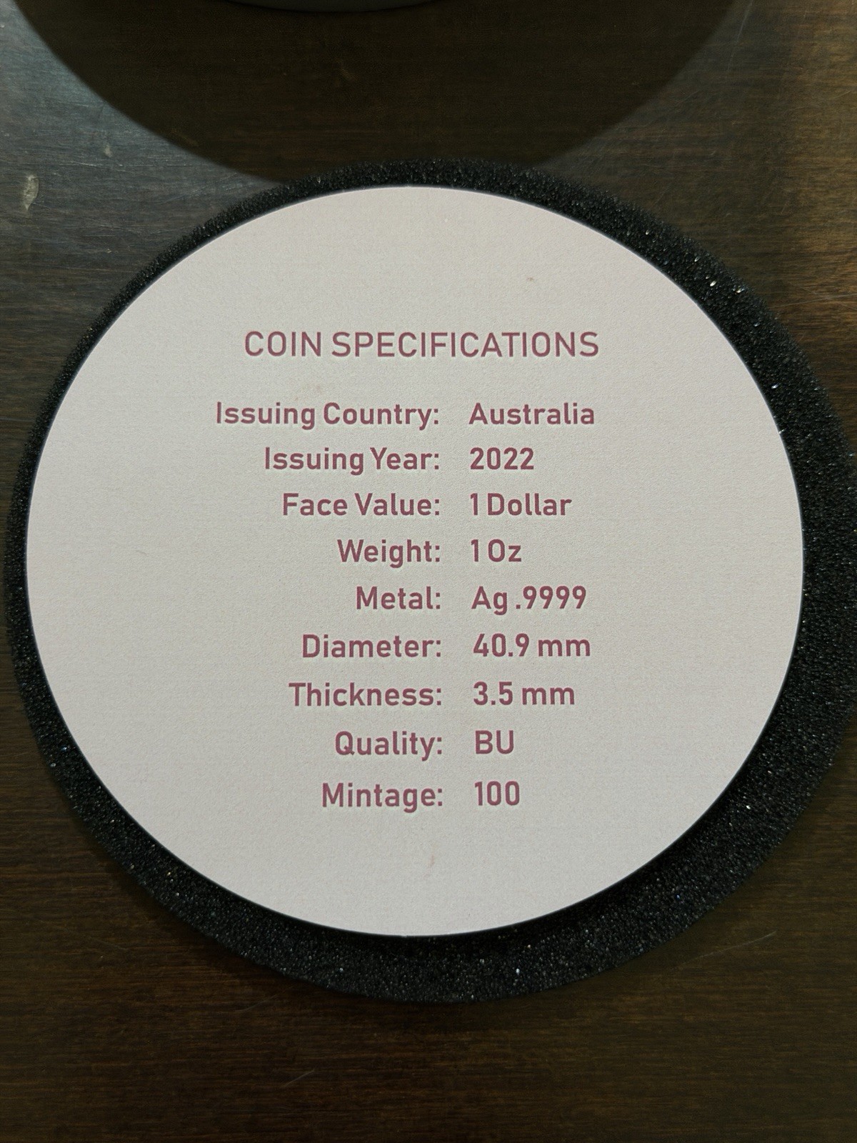Koala Hot Pink Limited Edition 1oz Silver Coin 100 Mintage