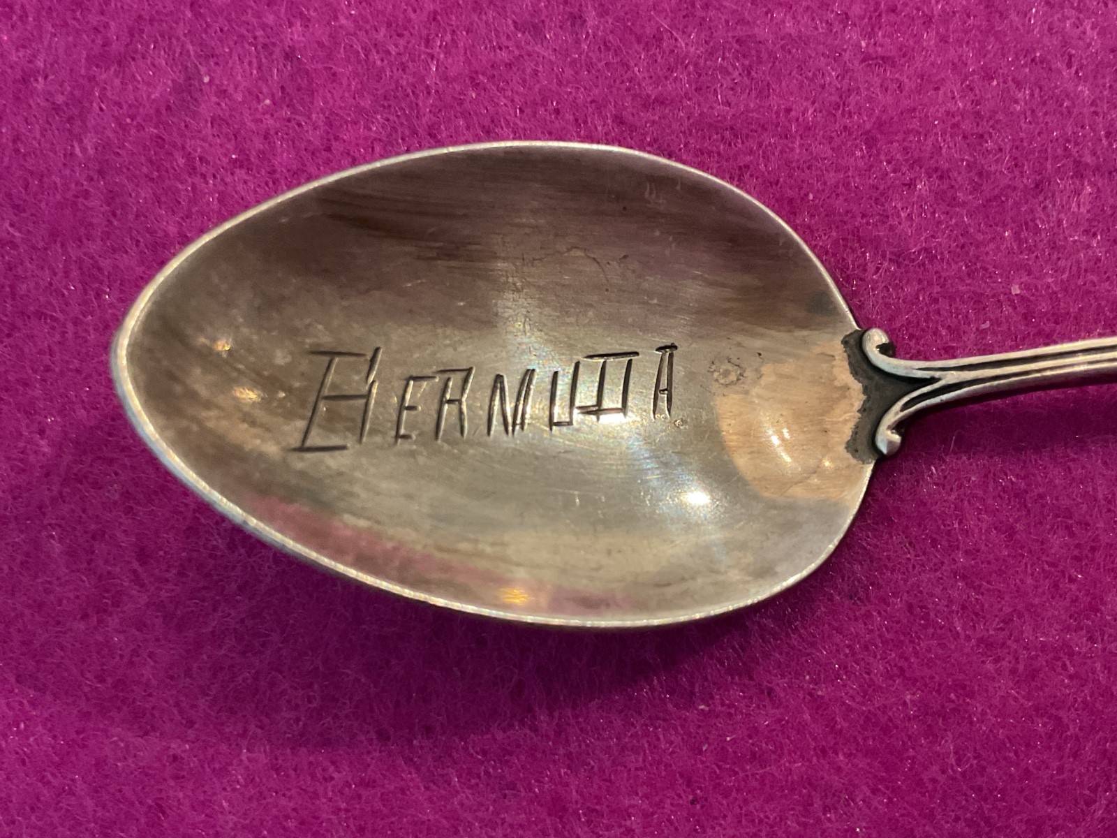 Bermuda Enamel Flag United Kingdom England 4″ Sterling Souvenir Spoon by BMCo