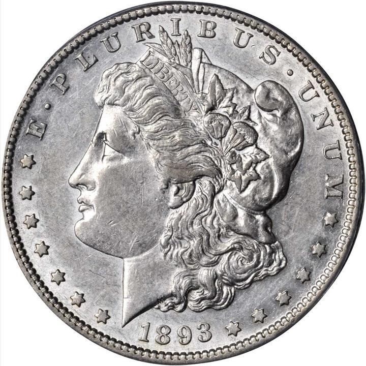 1893-S AU Morgon DolIar Key Date SiIver $1