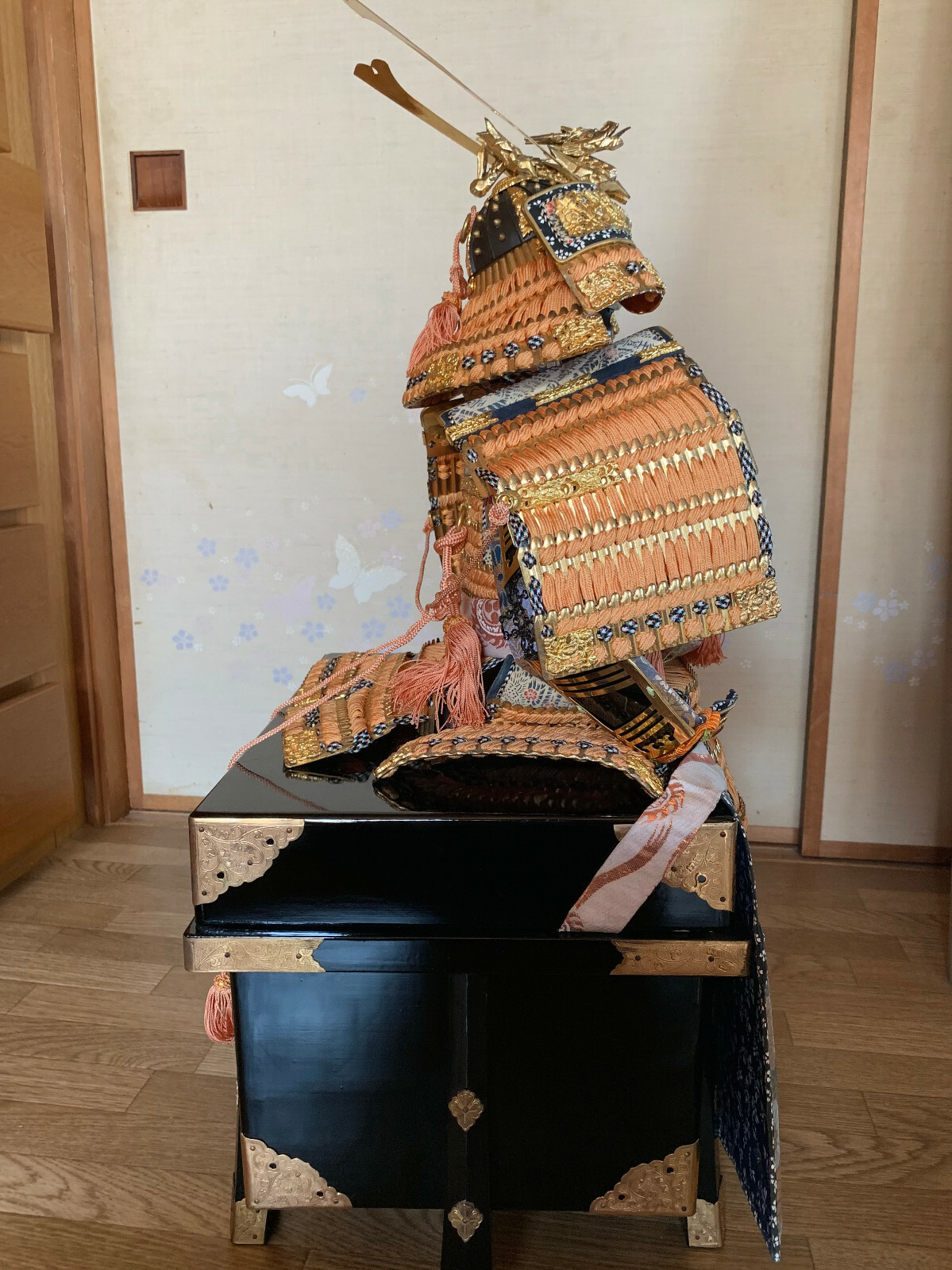 69cm SAMURAI Japanese YOROI NINGYO KABUTO Mini GOGATSU Armor Suit
