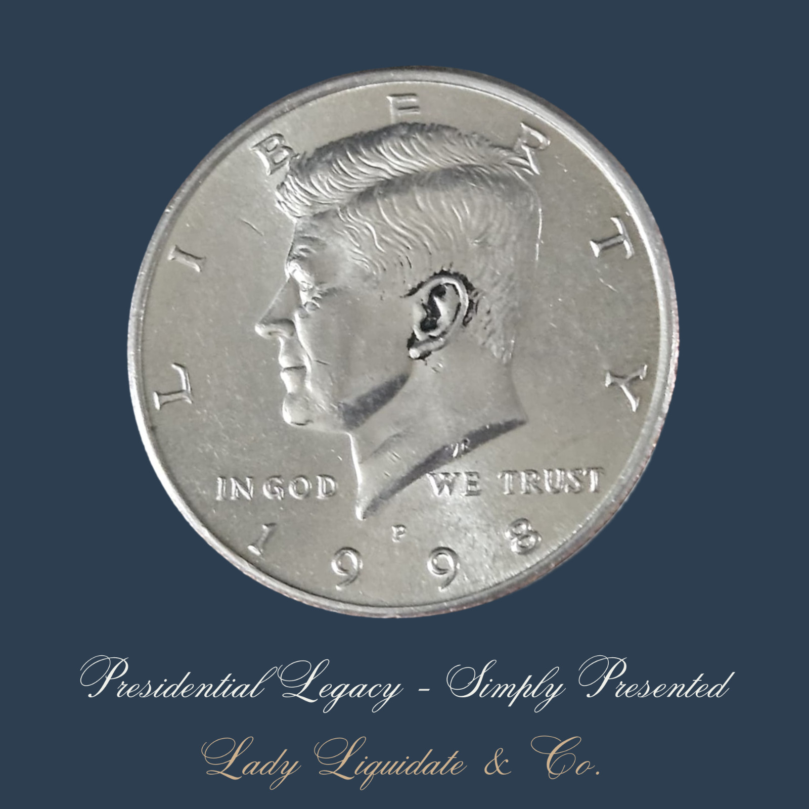 1998 P Kennedy Half Dollar – XF – Sharp Strike – Rare Ear Error – DDO and DDR