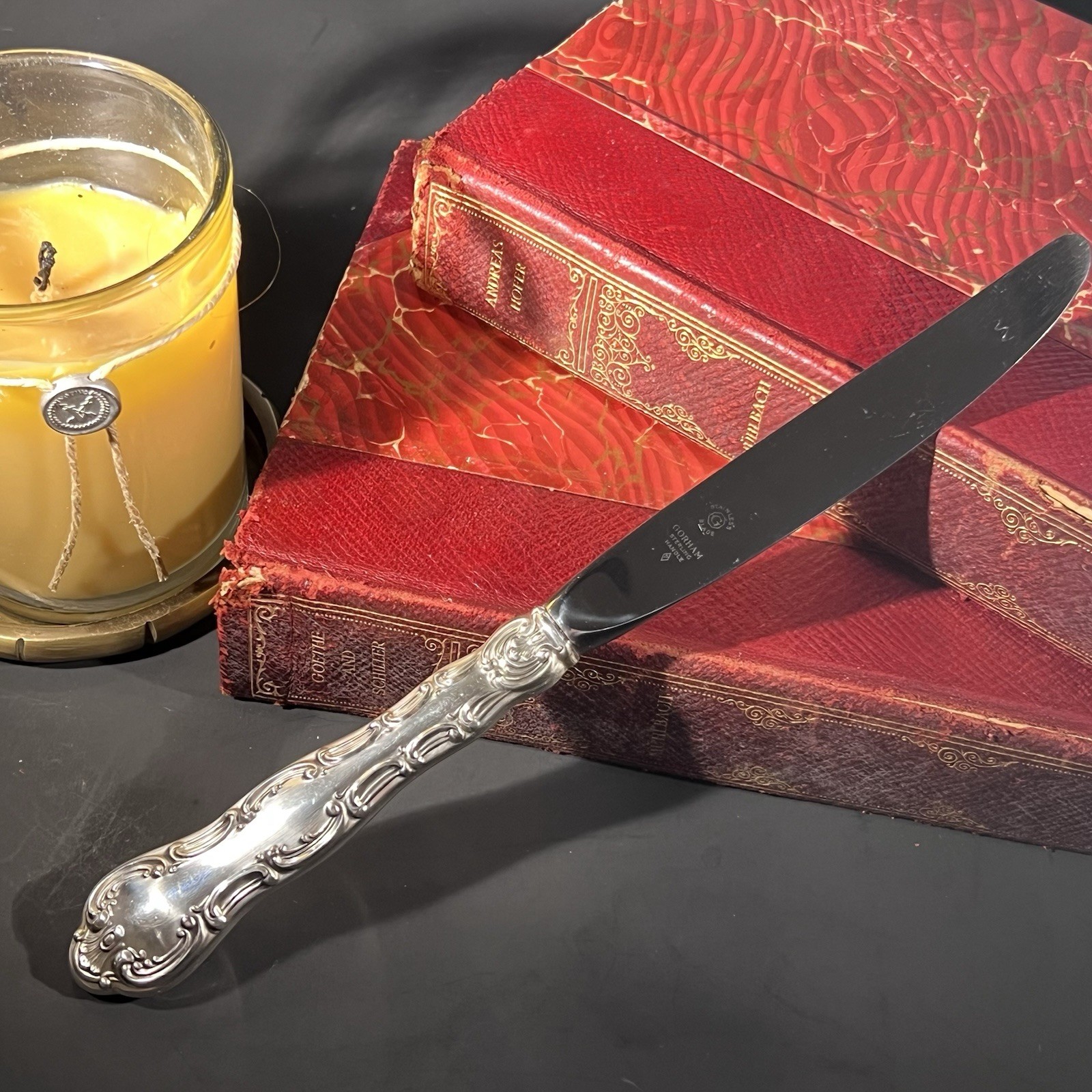 Strasbourg Gorham Dinner Knife-Modern Hollow-Sterling Silver 9.25″