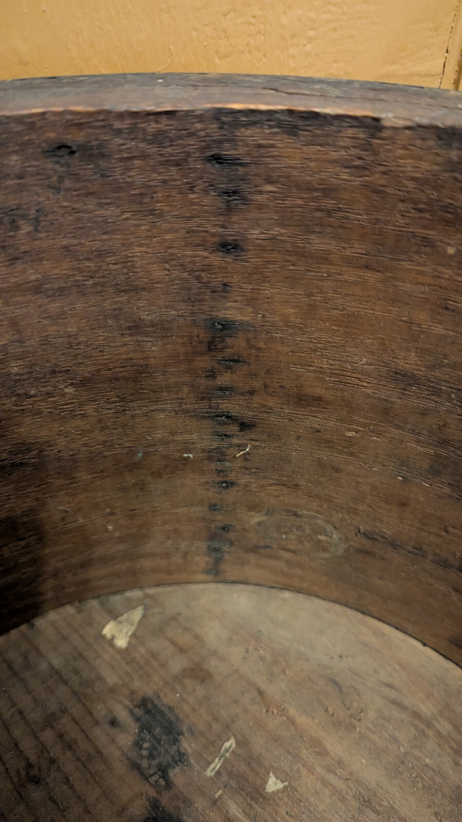 BEST Antique Wood Grain MEASURE Signed MADE FOR CH & ES GOLDBERG by E.B. FRYE NH