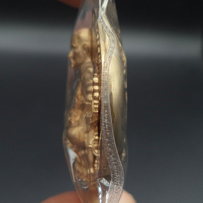 LP TUAD NANG PHAN 1ST PUTTA AUTAYAN MAHARAJ EGG JUMBO THAI AMULET COPPER PURE