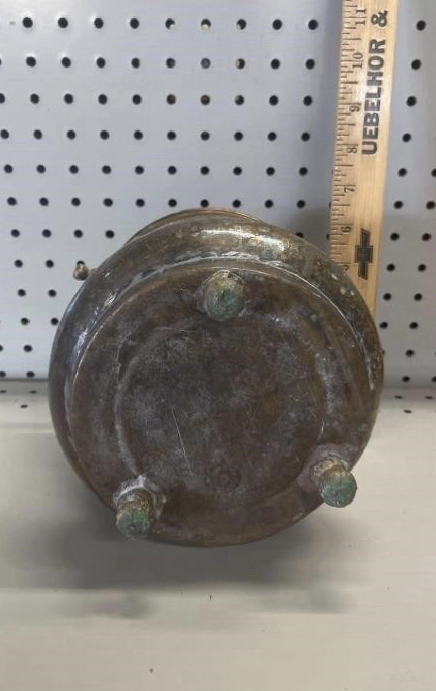 Vintage Copper Brass Arabic Middle Eastern Primitive Metalware Pot Planter