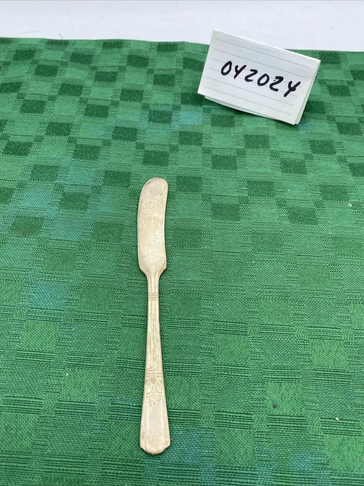 Court Silver Plate Butter Knife Spreader Vintage 5.75”