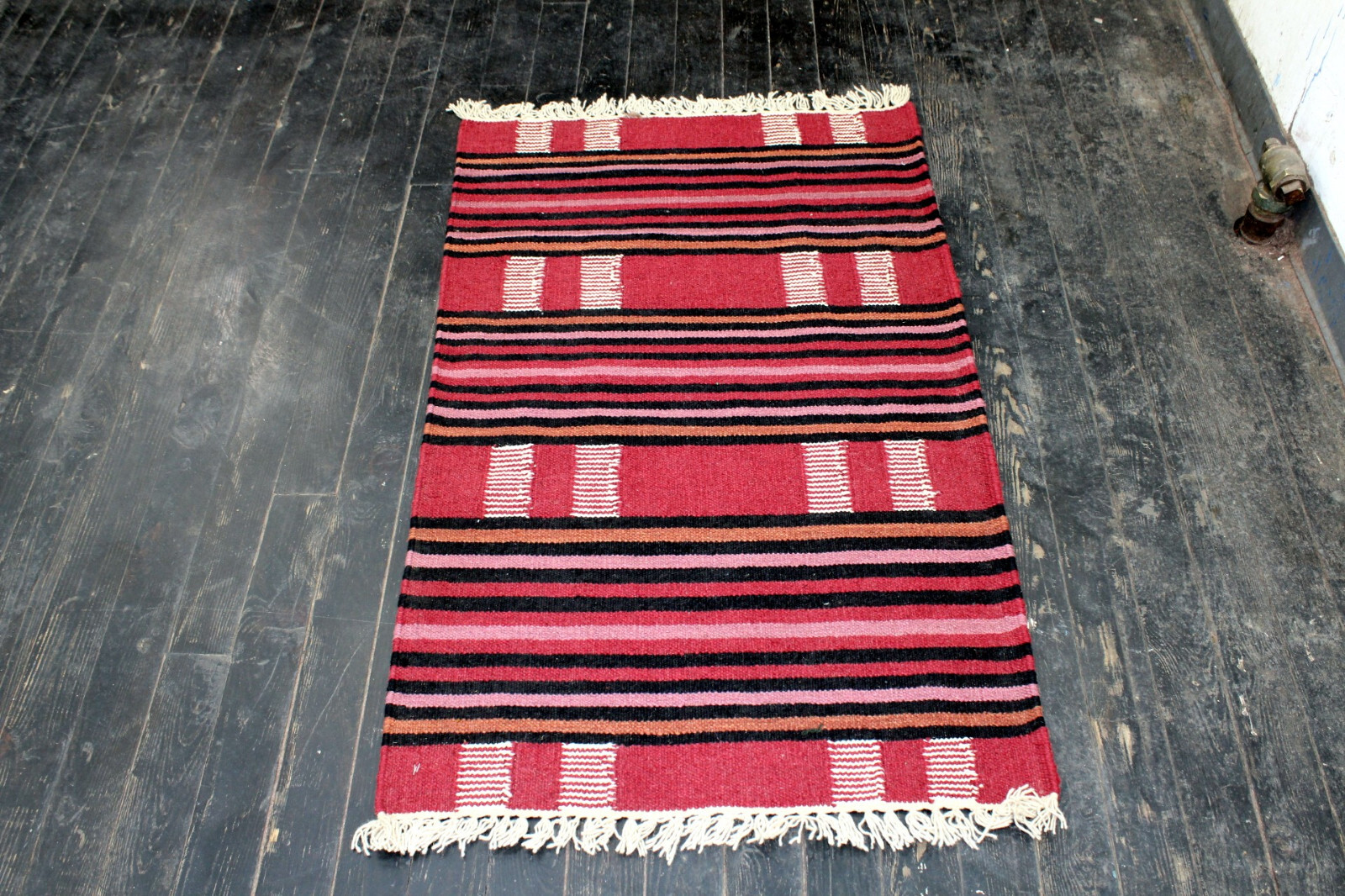 4X3 EXQUISITE MINT HAND KNOTTED VEGETABLE DYE DOUBLE SIDED SHEERAZI KILIM RUG