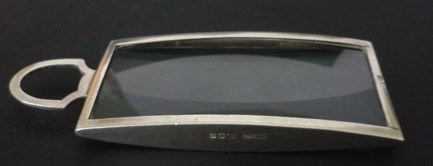 Art Deco Asprey & Co. Solid Silver Desk Magnifying Glass Hallmark London 1933