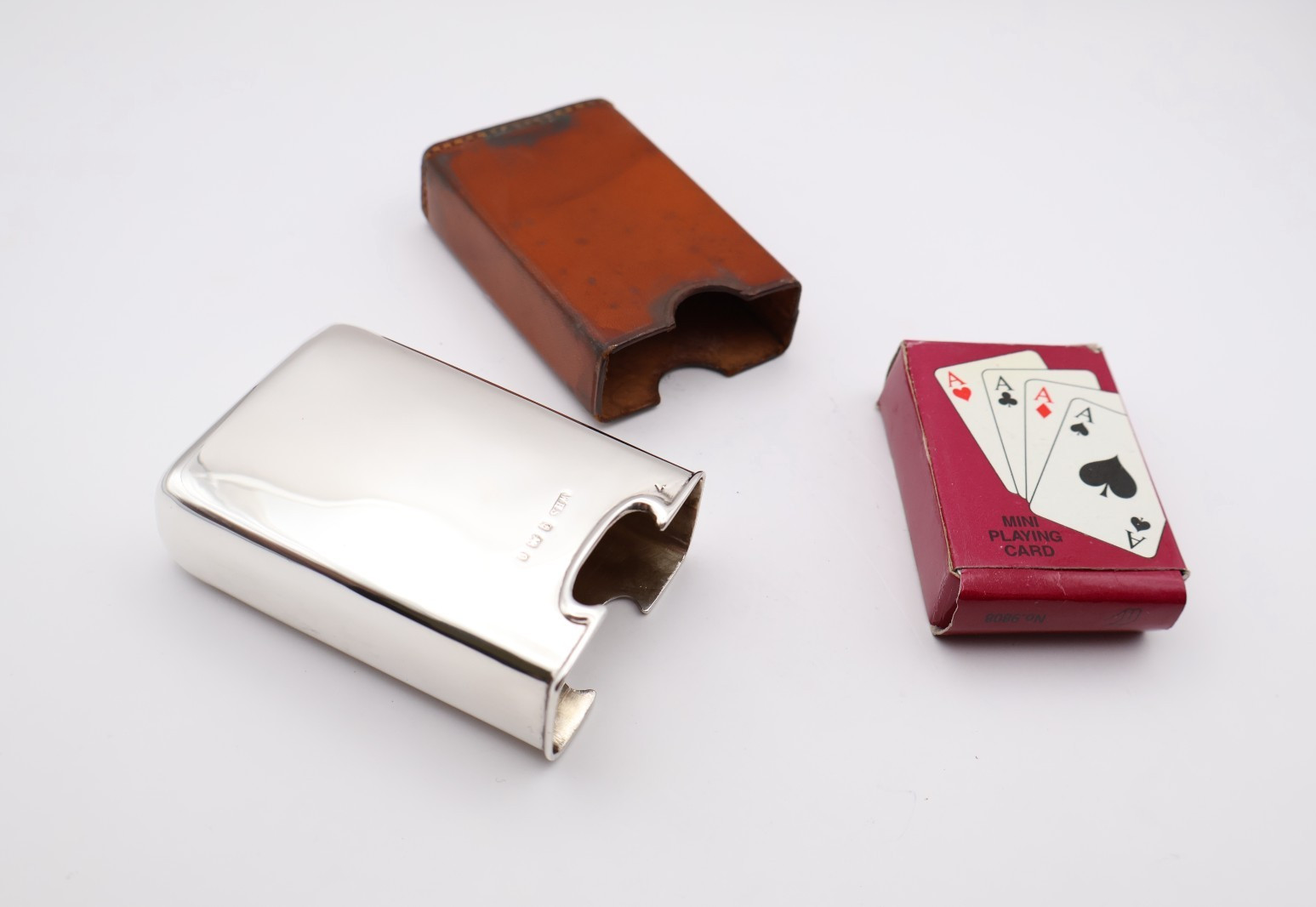 Charming Antique Silver Playing Card Case Holder Hallmarked Birmingham 1904