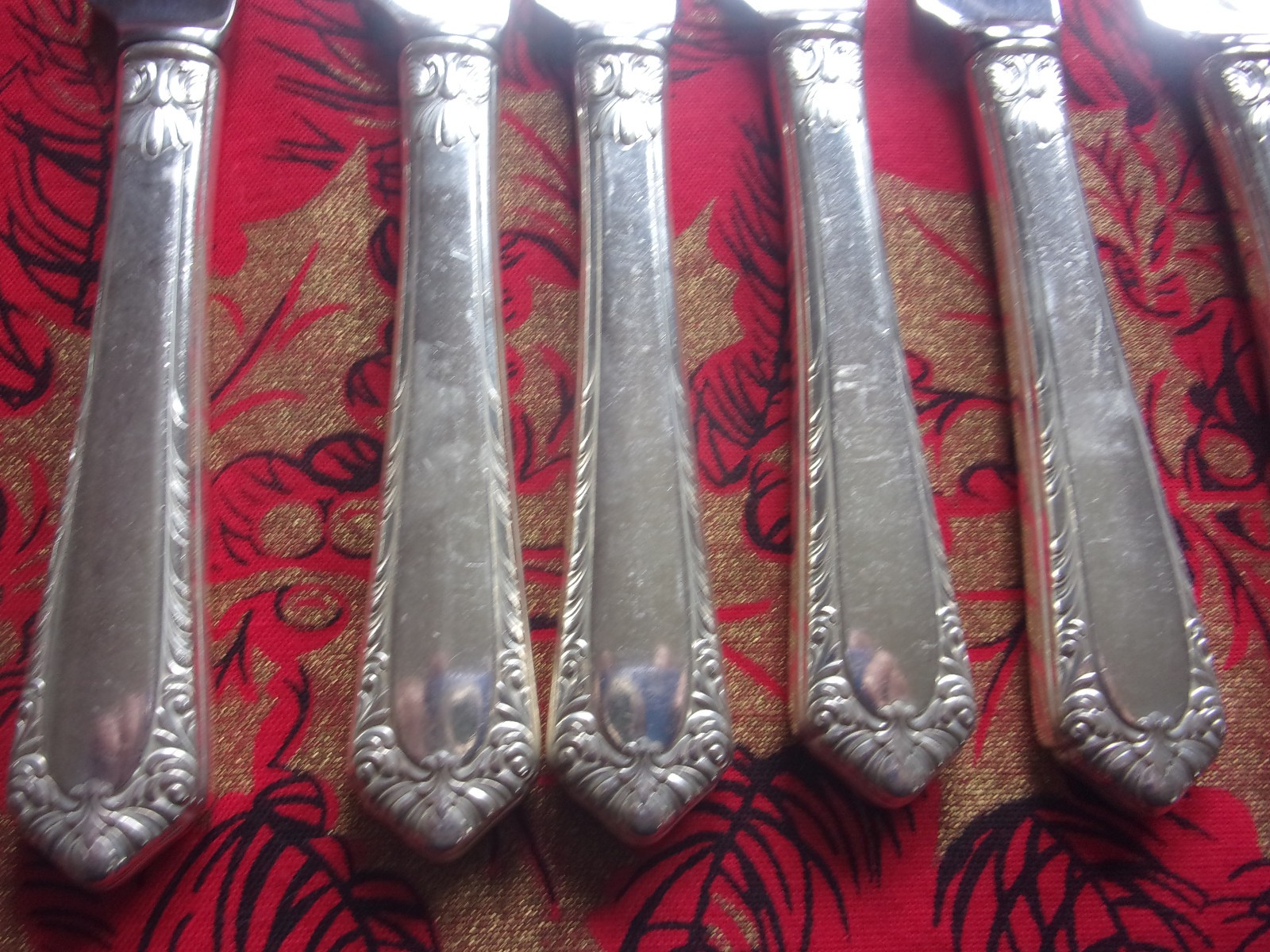 Vintage Silverplate Flatware Set 47 Piece L & CM Co Superfine XXXX FLAIR Mayers