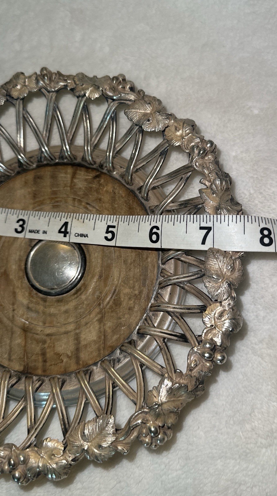 Antique Electroplate Silver Wine Bottle Coaster by Elkington & Co. 1850