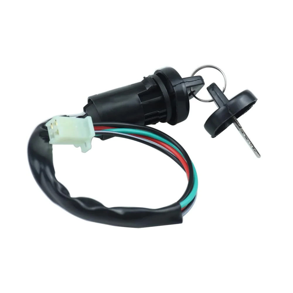 4 Pin Ignition Switch Key Set with Cap for 50cc 70cc 90cc 110cc 125cc 150cc 200c