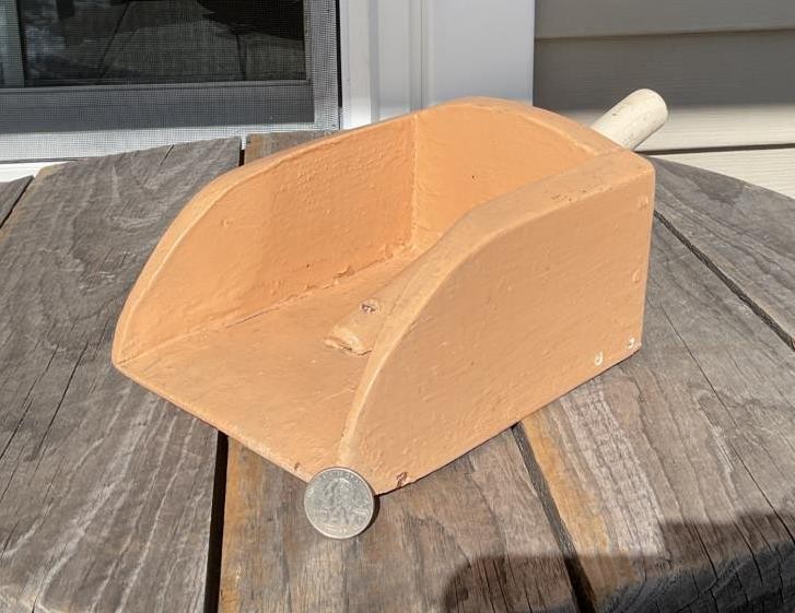 Vintage Wood Watermens Boat Bailer Water Scoop Old Paint Marine Nautical Cottage