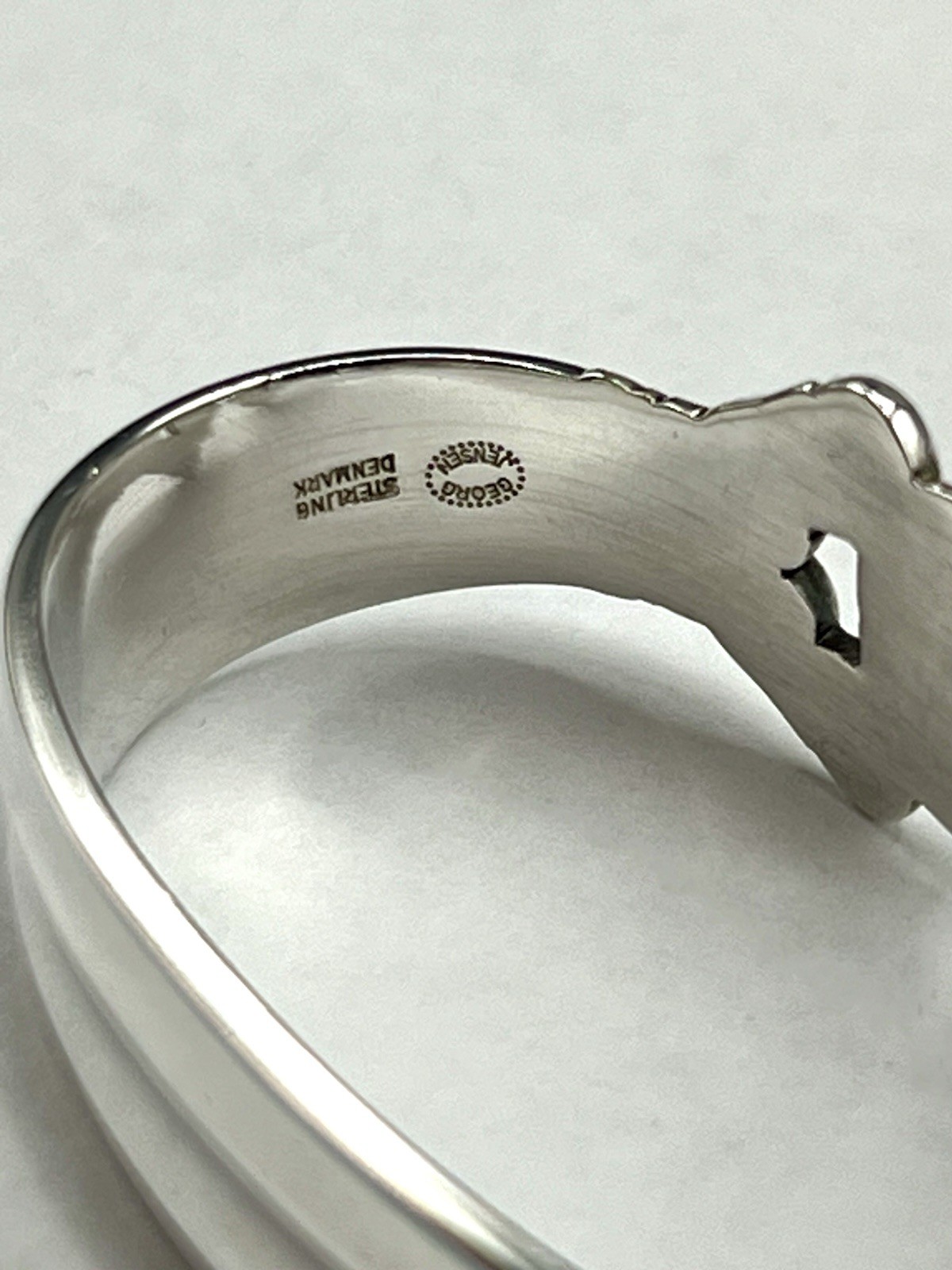 Georg Jensen Sterling Silver Napkin Ring – Open Acorn Designed 1915 Johan Rohde