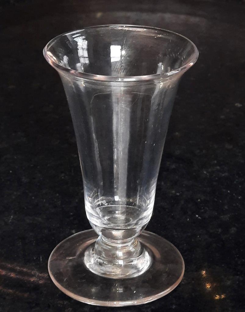 Fine 18th C Hand Blown Jelly Glass with Snapped Pontil and Everted Rim