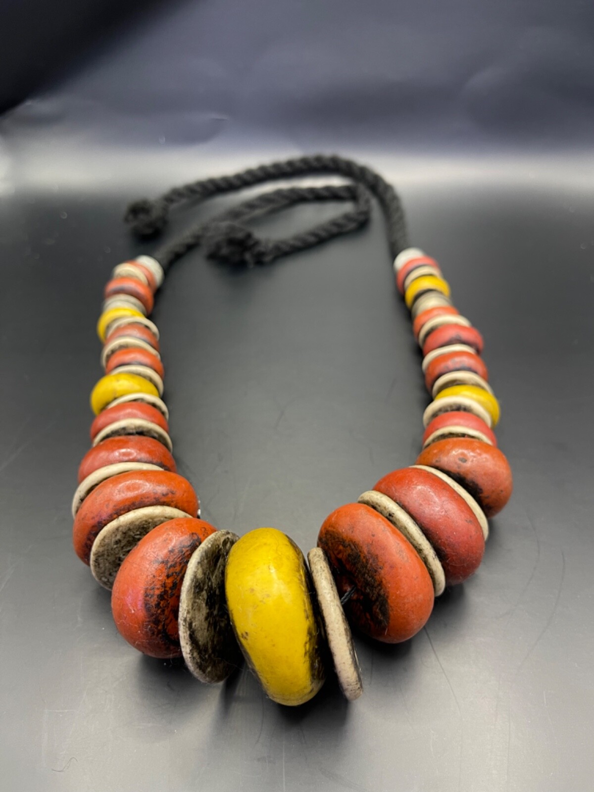 Morocco Rare ancient baltic amber eggyolk beads necklace