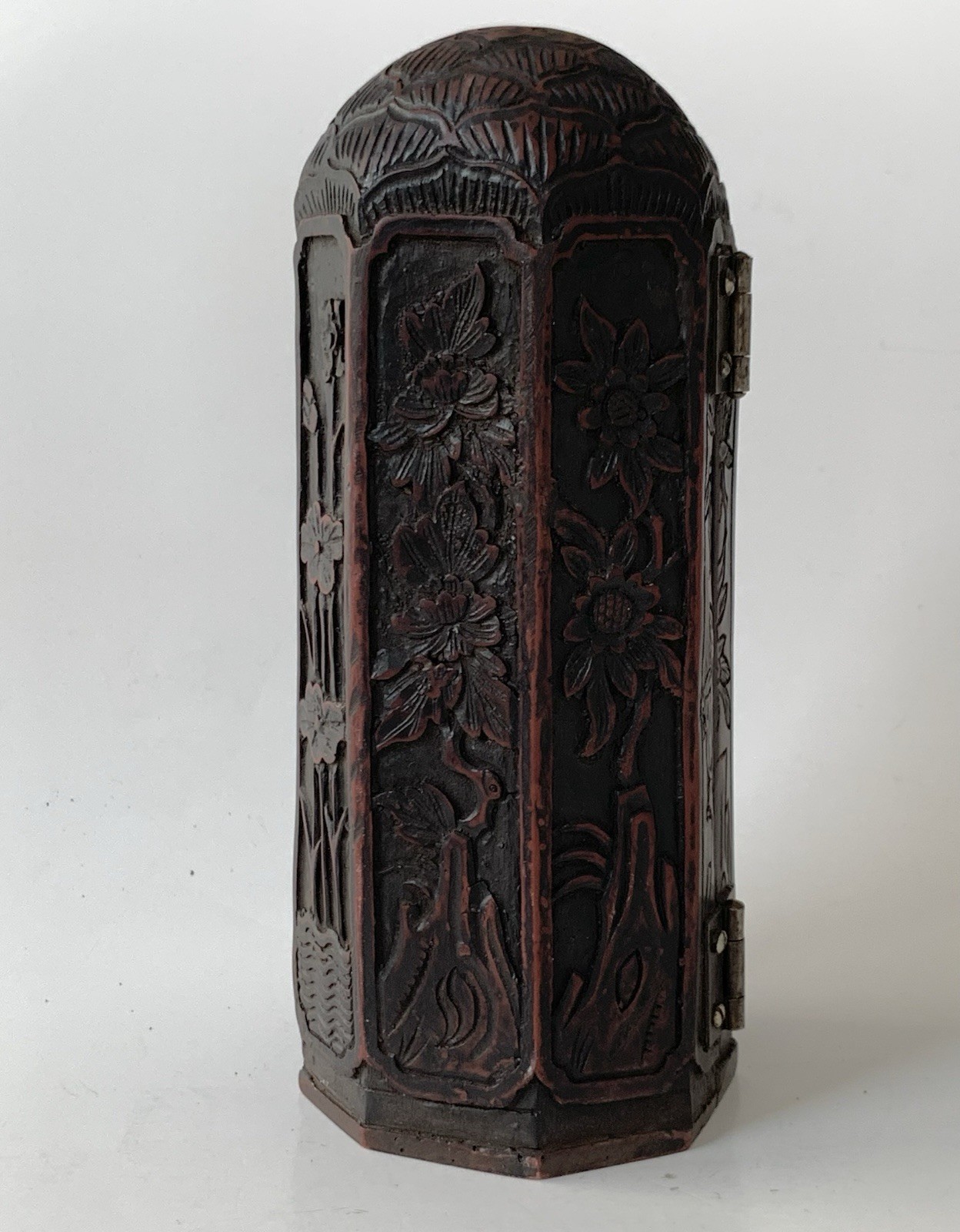Chinese Triptych Portable Buddhist Shrine Statue Folding For Travel 8” Tall