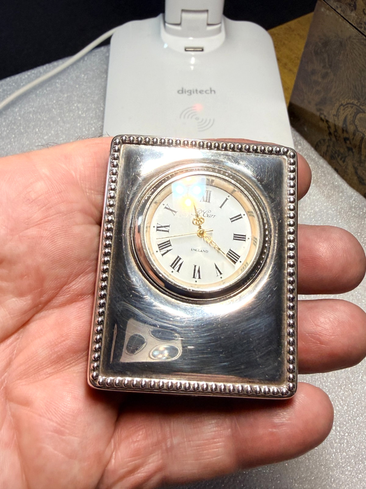 Sterling Silver Clock – Carrs of Sheffield – Sheffield – 1995