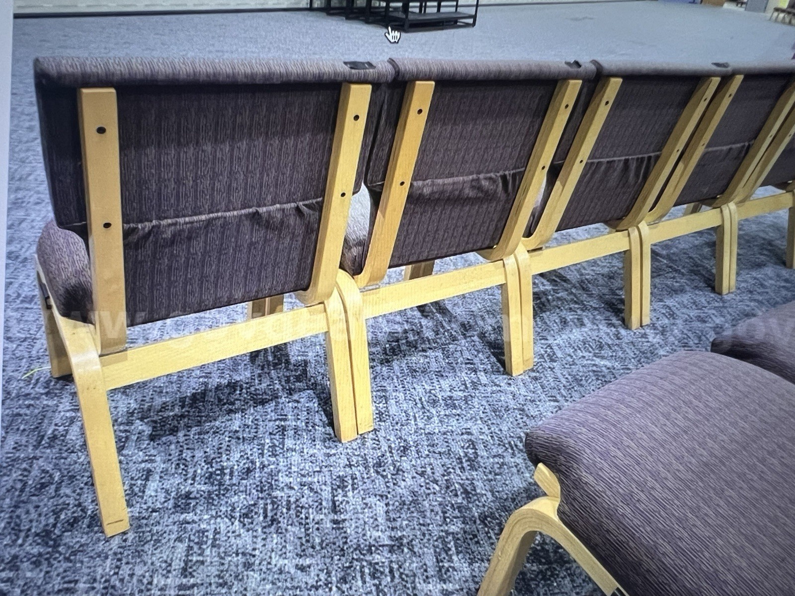 1200 Church chairs With Cushions