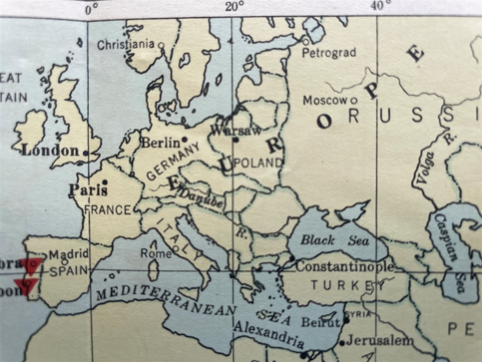 1920 Map YMCA SECRETARIES Principal Association Centers Cities Around the World