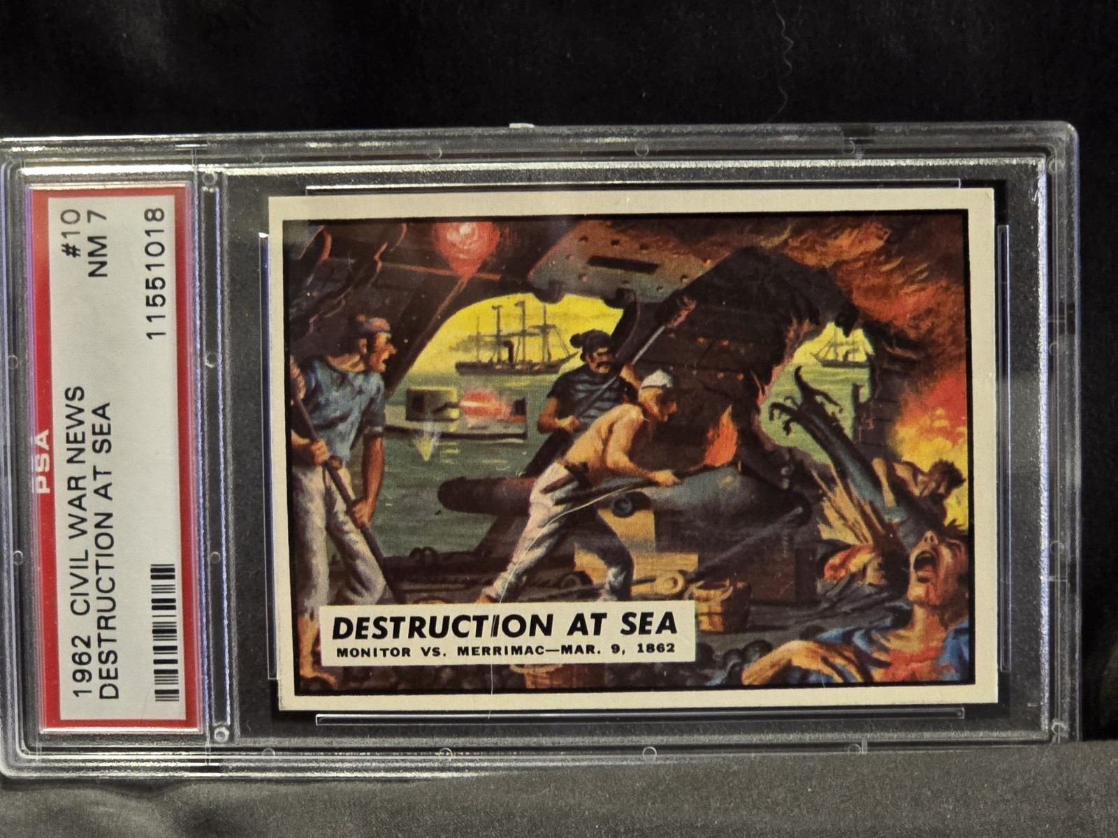 CIVIL WAR NEWS #10 DESTRUCTION AT SEA PSA GRADED NEAR MINT 7