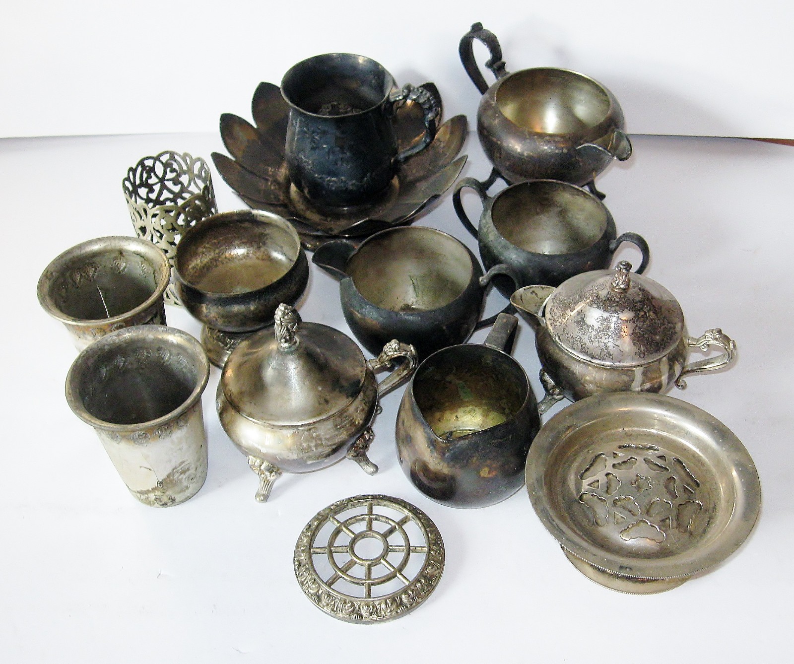 Silverplate Scrap Lot Serving Items, Reed & Barton, Park Ave etc. App. 13 Lb